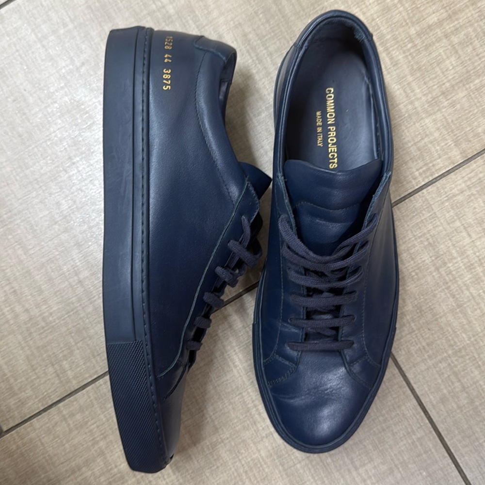 COMMON PROJECTS NAVY MENS SHOES SIZE 44 ( US 11 ) designer authentic